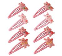 Gogogmee 8Pcs Cartoon Pig Hair Clips Cute Hair Accessories for Stylish Hairpins for Casual Parties Cosplay Gift
