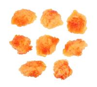 Gogogmee 8pcs Chicken Popcorn Food Model Realistic PVC Ornament for Home Decor and Photography Props Lifelike Simulation for Teaching and Display