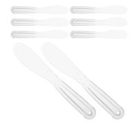 Gogogmee 8pcs Clear Plastic Face Mask Applicator Thickened Skincare Spatulas for Precise DIY Mask Mixing Sampling Eye Application Beauty Tools