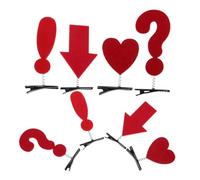 Gogogmee 8pcs Creative Hair Accessories for Cute Punctuation Mark and Heart-shaped Barrettes Fun Hair Clips for Teens with Quirky Arrow and Easy Styling for Daily Wear and
