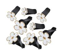 Gogogmee 8pcs Daisy Flower Air Vent Diffuser Clips Elegant Car Air Freshener Clips for Subtle Ambiance Enhancement Minimalist Design Easy Installation for Fragrance Tablets