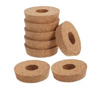 Gogogmee 8pcs DIY Hydroponics Cork Stoppers Vases Cork Canning Jar Lids Stoppers for Water Propagation Glass Bottle Vase Lids for Hydroponic Glass Jar Brown