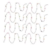 Gogogmee 8pcs Dollhouse Accessories Christmas Decoration Holiday Decoration Accessories Miniature Christmas Garland Dollhouse Winter Wreath LED Decorative Garland for Xmas Mini Xmas