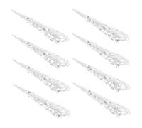 Gogogmee 8Pcs Gold Fingernail Tip Protector Rings Queen Nail Claw Costume Jewelry for Women Belly Dance Party Accessory Iron Material