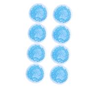 Gogogmee 8pcs Hot Cold Therapy Gel Ice Packs 8cm Round Reusable Cold Compress for Injury Pain Relief Sports Therapy Packs Eco-Friendly Gel, Suitable for Recovery