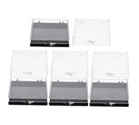 Gogogmee 8pcs Press on Nails Storage Case Sturdy Pp False Nail Organizer Box Square Flip Lid Protects Press for Art Accessories