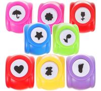 Gogogmee 8pcs Punch for DIY Paper Crafting with Heart Umbrella Star Music Note Footprint Rose Sunflower Rabbit Shapes Use Scrapbooking Tool for Handmade Cards Tags Memory Books