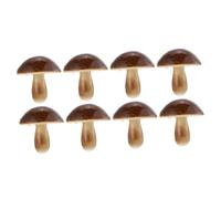 Gogogmee 8Pcs Realistic Imitation Mushroom Decor Lightweight Artificial Vegetable Models for Home Restaurant and Photo Props for Pretend Play and Early Education