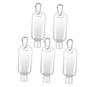Gogogmee 8pcs Refillable Travel Bottles with Hook Carabiner Clip Squeeze Bottles for Shampoo Lotion Body Wash for Outdoor Sports Business Trips Random Color