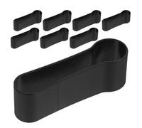 Gogogmee 8Pcs Walking Cane Wrap Binding Sleeves with Secure Crutch Buckles 1 Inch Diameter Trekking Pole Clamps Walking Stick Holders for Seniors Outdoor Hiking Accessories