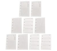 Gogogmee 9 Pack Lined Binder Paper Refill - A8 5-Hole Punched Loose Leaf Sheets - Ruled Notebook Insert Pages - Replacement Filler Paper for Planners Journals