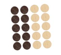 Gogogmee 96pcs Wooden Chess Pieces Round Wood Game Chessman for Checkers and Board Games Lightweight Portable Design for Home School Office Travel Sturdy High-grade Material