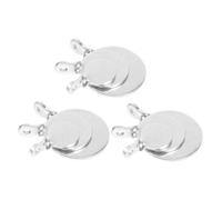 Gogogmee 9Pcs Small Metal Targets for Shooting Training Manganese Steel Plates with Hanging Design for Archery and Practice Wear-resistant Accurate Target