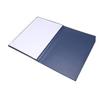 Gogogmee A4 Leather Certificate Cover and Protective Case Blue Blank Folder for Document Storage and Presentation