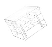 Gogogmee Acrylic Eternal Flower Box 16-Hole Square Flower Holder Preserved Packaging Case for Valentines Wedding Party