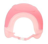 Gogogmee Adjustable Bath Visor for PE Hair Washing Shield with Ear Protection Splash Guard Shower Cap Hat for Comfortable Hair Wash Pink Crown Design