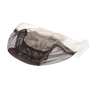 Gogogmee Adjustable Breathable Mesh Wig Cap for Lace Front Wigs in Deep Coffee Comfortable Ventilated Hair Net for Secure Fit and Makeup Application