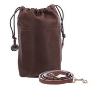 Gogogmee Adjustable Brown Bucket Bag Organizer Insert with Inner Liner and Replacement Shoulder Strap Versatile Crossbody Belt for Handbags Sustainable DIY Handbag Accessory