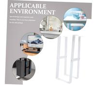 Gogogmee Adjustable Under Desk CPU Holder Bracket Carbon Steel Mainframe Rack with High-Temperature Coating Corrosion-Resistant Computer Case Carrier for Office Desktop