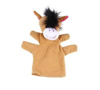 Gogogmee Adorable Plush Hand Puppet Glove Horse Design for Interactive Storytelling Imagination Development and Family Fun Soft Five Finger Puppet
