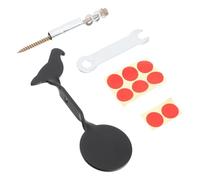 Gogogmee Alloy Hanging Shooting Training Target for Tree Mounting Multi-purpose Practice Target for Outdoor Shooting Games Sturdy Metal Construction Portable Design