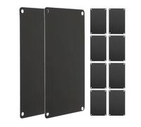 Gogogmee Aluminum Plates with Stylish Finish 10 Pcs Black for DIY Engraving and Printing, Small Blank Metal Signs and Versatile Use for Professional Settings or Environment