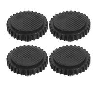 Gogogmee Anti-Slip Scale Bumpers, 4Pcs M10 Screw-In Rubber Feet with Iron Base for Electronic Pricing Scales and Digital Kitchen Scales, Black, Vibration Damping, Efficient Maintenance