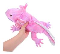 Gogogmee Axolotl Hand Puppet for Years Old Soft Plush Animal Doll with Movable Mouth Interactive Storytelling Educational Role Play Animal Plush