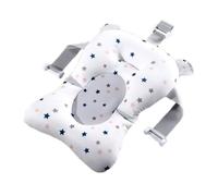 Gogogmee Baby Bath Cushion Pad for Newborns and Toddlers with Adjustable Tilt Angle, White Floating Support Pillow Made of Foam and Plastic for Comfortable Bath Times