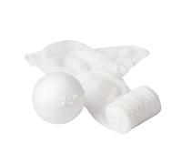 Gogogmee Baby Photography Props Mohair Wrap Set with Headdress Newborn Infant Head Wrap for Photo Shooting Party Favour (White)