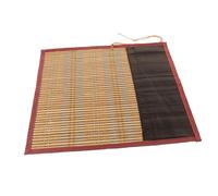 Gogogmee Bamboo Calligraphy Brush Roll Up Wrap with Bind Strap Large Pencil Case for Art Students Portable Pen Storage Bag Protecting Brush Tips and Drawing Supplies