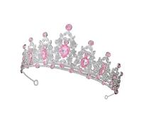 Gogogmee Baroque Crystal Tiara for Women Dazzling Silver and Crown Headpiece for Weddings Birthdays and Special Occasions Elegant Hair Accessories