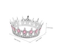 Gogogmee Baroque Rhinestone Bridal Headwear Crystal Queen Tiara Retro Bride Hair Accessory for Weddings Princess Birthday Party Costume with Comfortable Fit and Regal Design