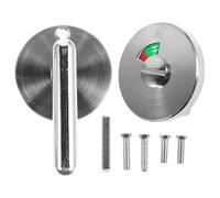 Gogogmee Bathroom Privacy Indicator Lock with Thickened Round Handle, Occupied/Vacant Sign Door Handle Lock for Shower and Toilet Cubicles, Rv Bathroom Door Latch Compatible