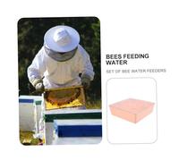 Gogogmee Bee Water Feeder Transparent Orange Top Hive Dispenser with Small Design for Easy Filling Beekeeping Equipment for Garden and National Hive Use