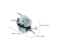 Gogogmee Blue Floral Hair Claw Clip for Women Vibrant Daisy Rose Design Decorative Hair Styling Pins for Thick Charming Accessories for Valentine S Day