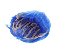 Gogogmee Blue Wig For Kids Short Hair Synthetic Wig With Bangs Accessories For Cosplay Parties Boys Children Halloween Costume Girls