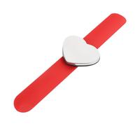 Gogogmee Bobby Pin Wristband Holder Silicone Bracelet for Hairdressers Easy to Use Pin Holder for Sewing and Beauty Durable Lightweight Design Red Heart Shape
