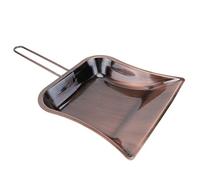 Gogogmee Brass Small Dustpan Handmade Cleaning Dustpan Household Red Copper Color Portable Cleaning Tool for Home Use