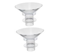 Gogogmee Breast Pump Flange Inserts 13mm Wearable Silicone Converter Parts for Breastfeeding Moms Reusable Pump Accessories 2pcs