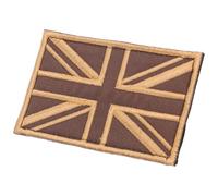 Gogogmee British Flag Embroidered Patch with Hook and Loop Fastener Washable Applique for Clothing Jackets Hats Backpacks Funny Fabric Badge for Easy Sew Repair and Style Expression