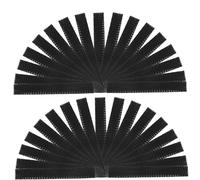 Gogogmee Brush Mesh Covers 50 Pieces Black Elastic Protective Sleeves for Makeup Brushes Travel and Storage Use