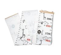 Gogogmee Canvas Growth Chart Height Chart for Kids Wall Hanging for Nursery and Bedroom 20x200cm East African Design