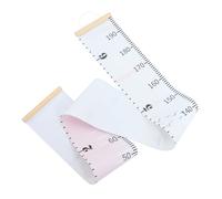 Gogogmee Canvas Hanging Growth Chart Ruler for Kids, 20x200cm Height Chart Wall Decor Cartoon Design, Natural Wood Color Fabric Measuring Ruler for Children’s Room