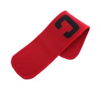 Gogogmee Captain Armband for Football Adjustable Sports Arm Band with C Design for Team Leadership for Training Matches Portable Durable Red
