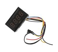 Gogogmee Car Digital Clock with LED Display Multifunctional Dashboard Thermometer and Voltage for Vehicles Precise Temperature Gauge Night-visible Green Fonts Sleek Car Accessory