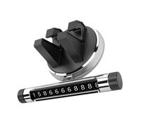 Gogogmee Car Temporary Parking Card and Phone Holder Rotatable Multipurpose Vehicle Stand with Plate Silver Car Mount for Navigation and Handsfree Use