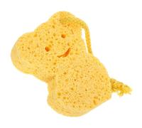 Gogogmee Cartoon Bath Sponge with Lanyard Soft Wood Pulp Fiber Bathing Sponge for Newborns Heat-Resistant Washcloth Producing Rich Bubbles for Comfortable Bath