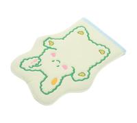 Gogogmee Cartoon Rabbit Washing Gloves for Kids, Exfoliating Bathing Scrubbing Mitt with Embroidered Green Rabbit Patch, Strong Dead Skin Remover for Gentle Body Cleansing