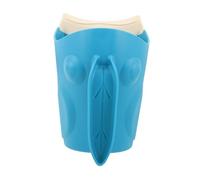 Gogogmee Cartoon Shampoo Rinse Cup for Bath Water Pourer Soft TPE Material Curved Design Fits Head Prevents Water in Eyes Easy Grip Bath Rinser for Boy Girl